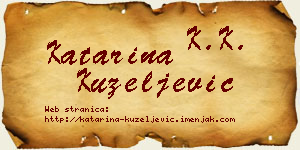 Katarina Kuzeljević vizit kartica